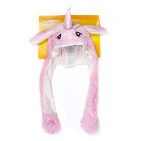 Карнавальные костюмы 1 Toy Шапка детская Хлоп-Ушки Единорог