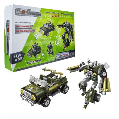 Роботы 1 Toy Blockformers Transbot конструктор Крузер-Комбат
