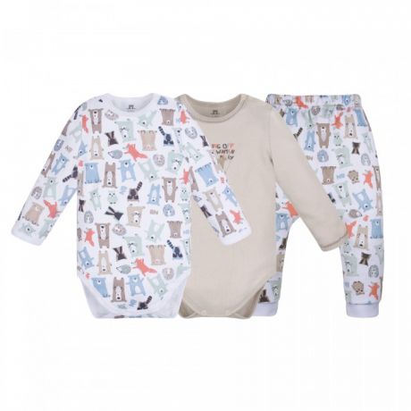 Комплекты детской одежды Bossa Nova Комплект для новорожденных Milka (боди 2 шт. и ползунки) 061МК-371