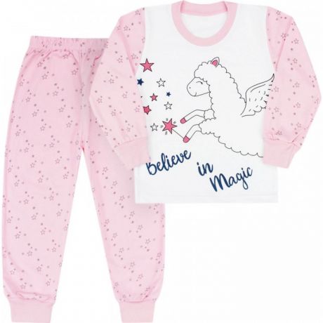 Домашняя одежда Babycollection Пижама для девочки (свитшот, брюки) Барашек