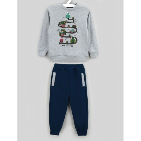 Комплекты детской одежды Babycollection Костюм для мальчика (свитшот, брюки) Веселая дорога