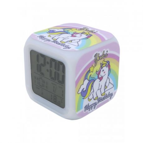 Часы Mihi Mihi Будильник Единорог с подсветкой №8