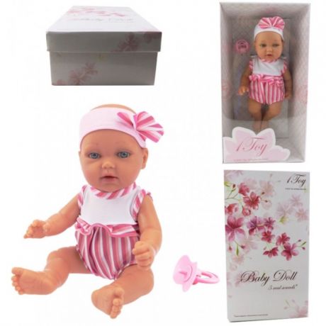 Куклы и одежда для кукол 1 Toy Пупсик функциональный Baby Doll Т14112 28 см