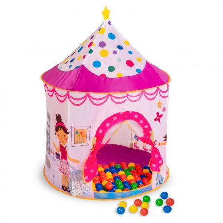 Палатки-домики SevillaBaby Игровой домик + 100 шаров Домик Принцессы