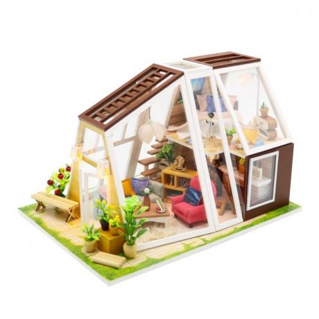 Кукольные домики и мебель Hobby Day Румбокс Интерьерный конструктор Хижина 21-ого века