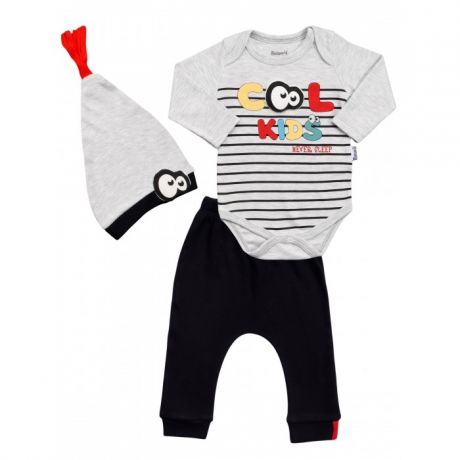 Комплекты детской одежды Mini World Комплект для мальчика (боди, брюки, шапка) MW15286