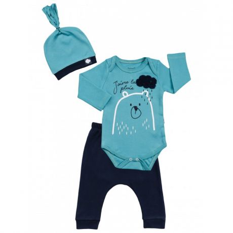 Комплекты детской одежды Mini World Комплект для мальчика (боди, брюки, шапка) MW15285