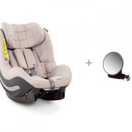 Группа 0-1 (от 0 до 18 кг) Avionaut AeroFix RWF и зеркало для наблюдения за ребенком в автомобиле Forest