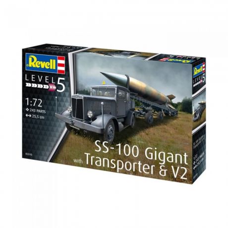 Сборные модели Revell Сборная модель Военная техника SS-100 Gigant + Transporter + V2