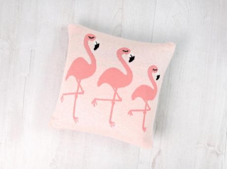 Подушки для малыша Bizzi Growin Подушка вязаная Flamingos