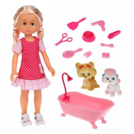 Куклы и одежда для кукол Mary Poppins Кукла Николь с ванночкой Домашние питомцы 36 см