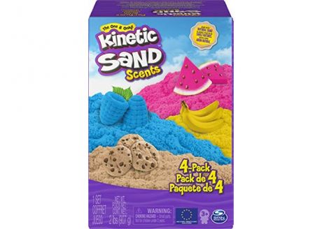 Кинетический песок Kinetic Sand Кинетический песок Hабор для лепки ароматизированный 4 шт.