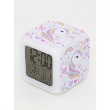 Часы Mihi Mihi будильник Единорог с подсветкой №26