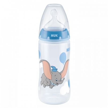 Бутылочки Nuk First Choice Plus Дисней Дамбо 300 мл силиконовая соска M размер 1