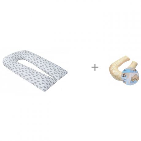 Подушки для беременных AmaroBaby Подушка для беременных U-образная Облака 340х35 см с наволочкой БиоСон