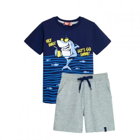 Комплекты детской одежды Let's Go Комплект для мальчика футболка и шорты 4266