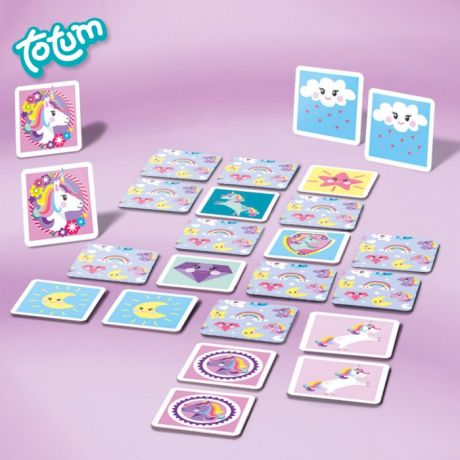 Игры для малышей Totum Игра Карточки Единороги Memory game 36 шт.