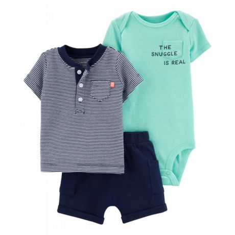 Комплекты детской одежды Carter's Комплект для мальчика (брюки, боди, футболка) 16695110