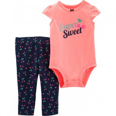 Комплекты детской одежды Carter's Комплект для девочки (брюки, боди)