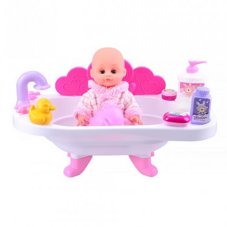 Куклы и одежда для кукол Pituso Пупс с ванночкой для купания 48x25x24
