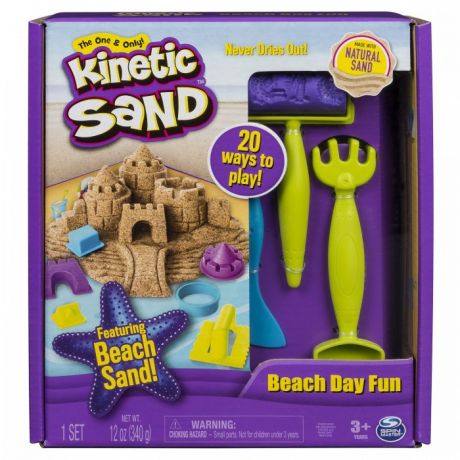 Кинетический песок Kinetic Sand Кинетический песок набор для лепки Веселая пляжная игра
