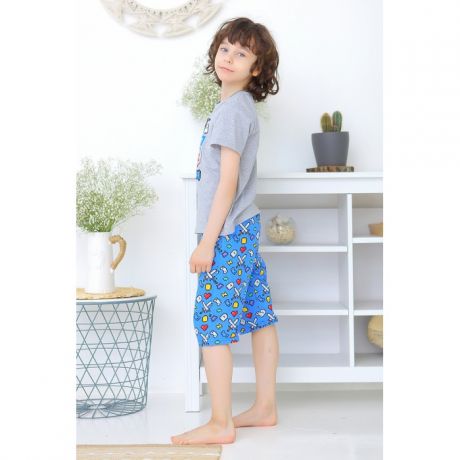 Домашняя одежда Веселый малыш Пижама с шортами Геймер
