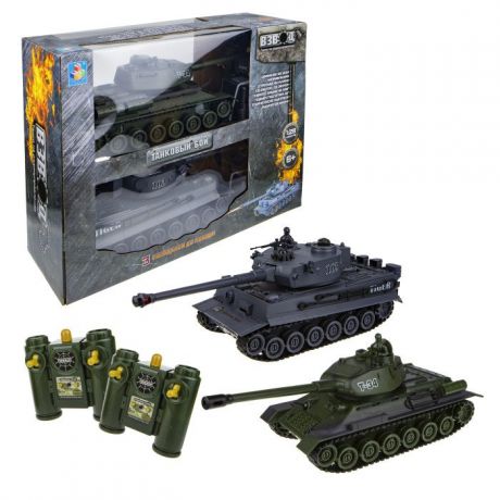 Радиоуправляемые игрушки 1 Toy Взвод танковый бой на радиоуправлении 2 танка