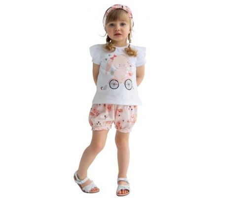 Комплекты детской одежды Artie Комплект для девочек (джемпер, шорты, повязка) Sweet cherry AKt3-698d