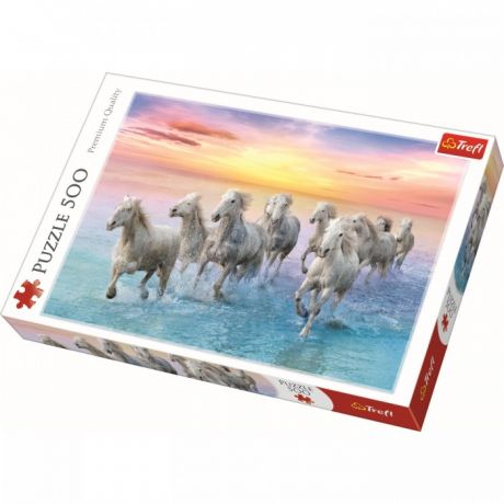 Пазлы Trefl Пазлы Белые лошади в галопе (500 элементов)
