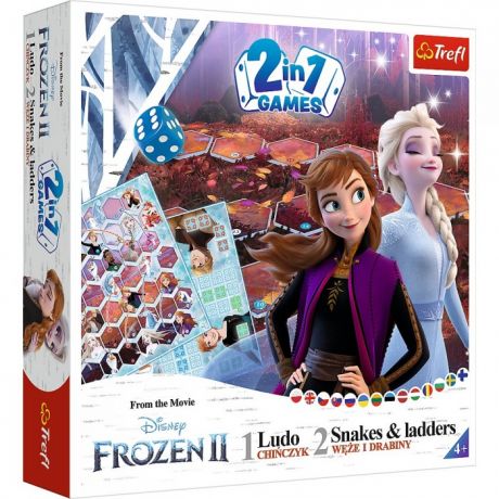 Игры для малышей Trefl Настольная игра Змеи и лестницы Frozen 2