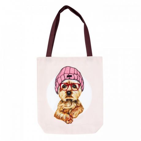 Сумки для мамы Kawaii Factory Эко-сумка шоппер с принтом Собачка Джесси