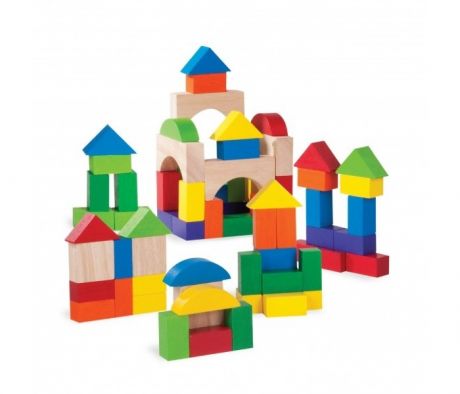 Деревянные игрушки Wonderworld Цветные кубики 75 шт.