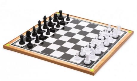 Настольные игры Наша Игрушка Шахматы и шашки 2 в 1 с игровым полем 38х38 см