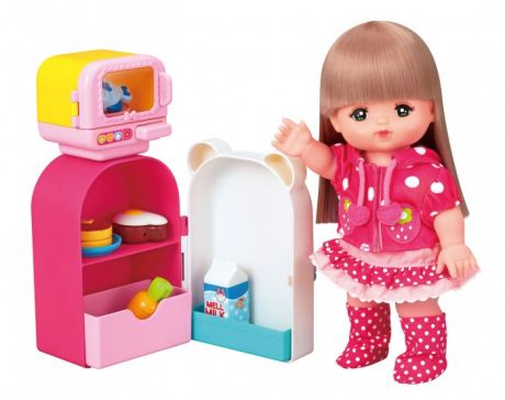 Кукольные домики и мебель Kawaii Mell Микроволновка с холодильником для Милой Мелл