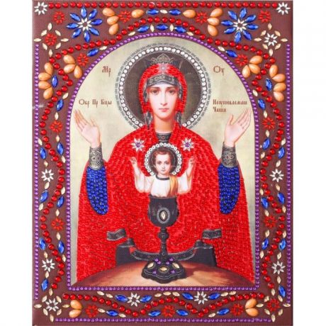 Картины своими руками Color Kit Картина с фигурными стразами Образ Пресвятой Богородицы Неупиваемая Чаша