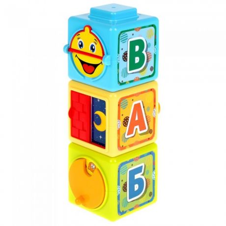 Развивающие игрушки Умка кубики Учим цифры и буквы 3 шт.