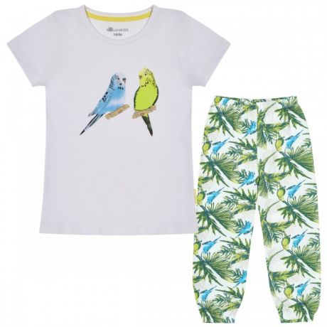 Домашняя одежда Kogankids Пижама для девочки Попугаи