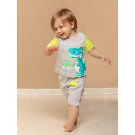 Комплекты детской одежды Лапушка Комплект для мальчика Дино (шорты, футболка)