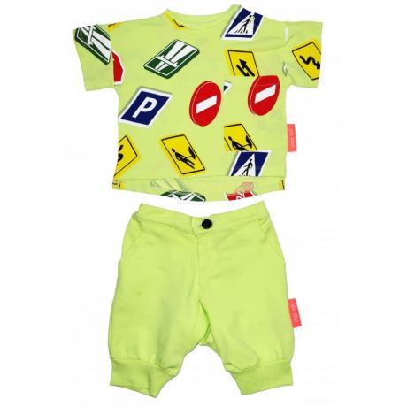 Комплекты детской одежды Moi Noi Комплект футболка и бриджи Знаки