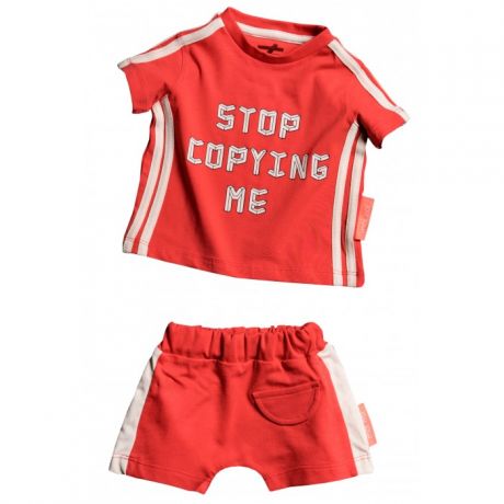 Комплекты детской одежды Moi Noi Комплект: футболка и шорты Stop copying me