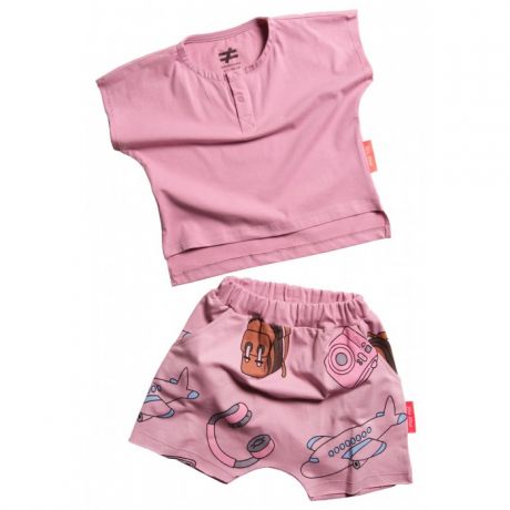 Комплекты детской одежды Moi Noi Комплект: футболка и шорты Путешествия