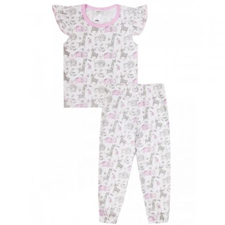 Домашняя одежда КотМарКот Пижама (футболка, брюки) для девочек Sleepy Child