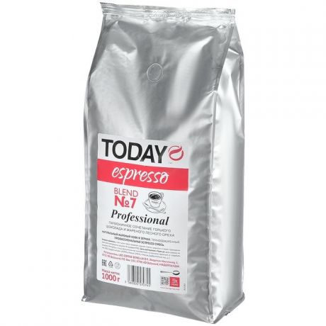 Кофе Today Кофе в зернах Espresso Blend №7 1000 г