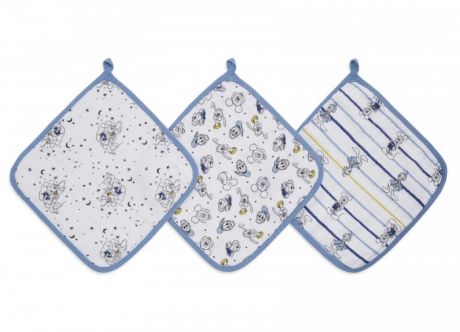 Полотенца Aden&Anais Набор полотенец для лица и рук Mickey stargazer Essentials 3 шт.