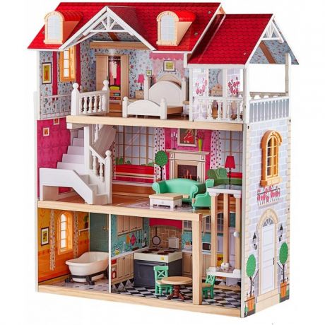 Кукольные домики и мебель TopBright Деревянный кукольный домик с лифтом Дом мечты