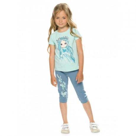 Комплекты детской одежды Pelican Комплект для девочки футболка и бриджи GFATB3197