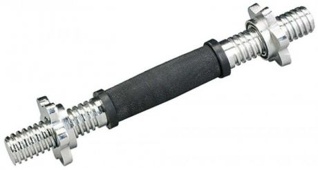 Спортивный инвентарь Atemi Гриф гантельный ARB35R с металлическим замком-гайкой и обрезиненной ручкой 35 см