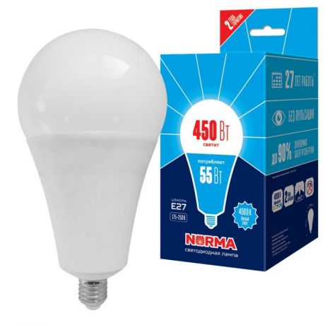 Лампочка Volpe LED-A140-55W/4000K/E27/FR/NR Norma LED-A