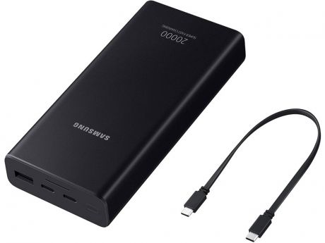 Внешний аккумулятор Samsung Power Bank EB-P5300 20000mAh Dark Grey EB-P5300XJRGRU Выгодный набор + серт. 200Р!!!