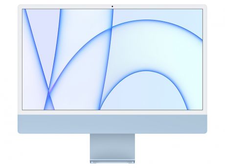 Моноблок APPLE iMac 24 Retina 4.5K Blue MGPK3RU/A (Apple M1/8192Mb/256Gb/Wi-Fi/Bluetooth/Cam/24/4880x2520/Mac OS)